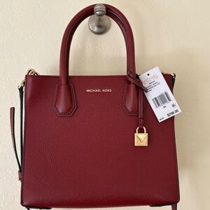Michael Kors Mercer  Handbag with Gold Lock